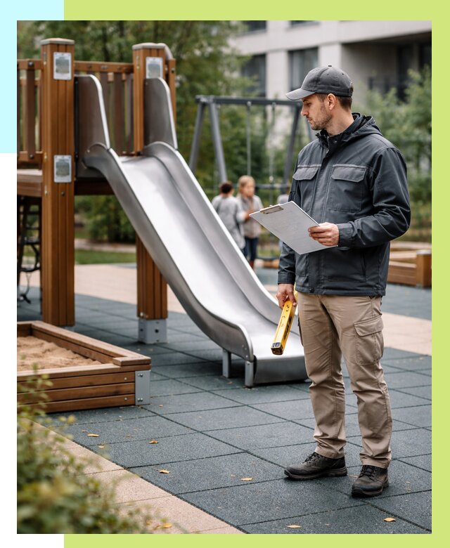 Сертификация детских площадок в Куйбышеве от 25923 р. | Алешин-Кбш