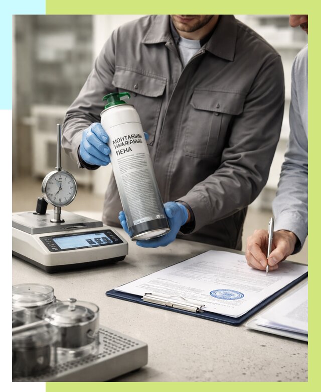 Сертификация монтажной пены в Куйбышеве от 15554 р. | Алешин-Кбш