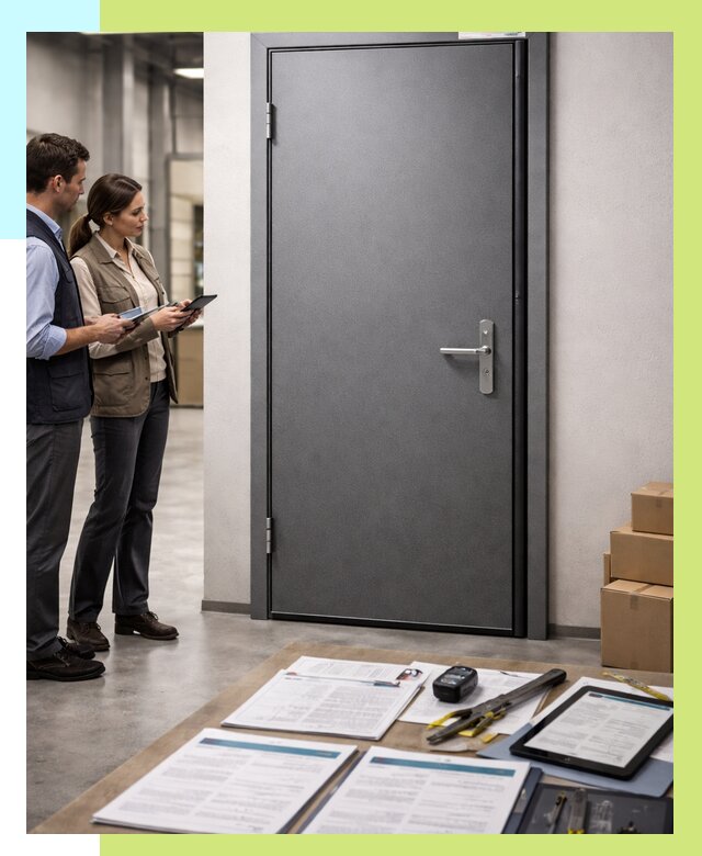 Сертификация противопожарных дверей в Куйбышеве от 9332 р. | Алешин-Кбш