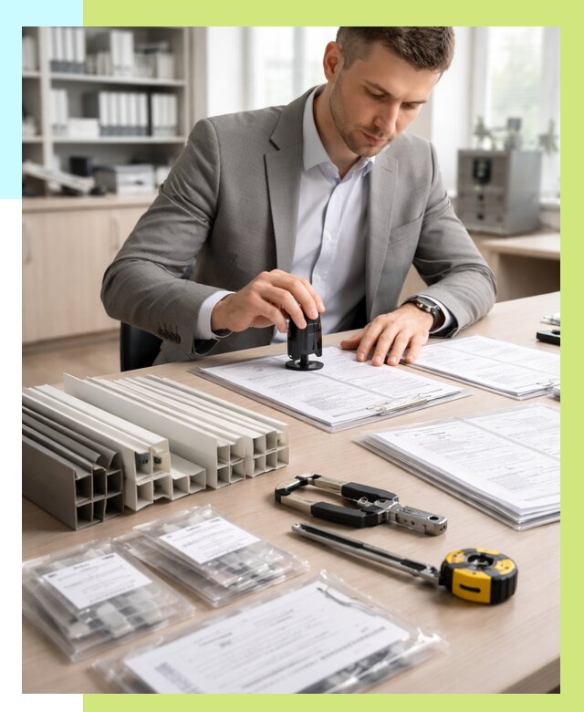 Сертификация ПВХ продукции в Куйбышеве от 8814 р., Алешин-Кбш