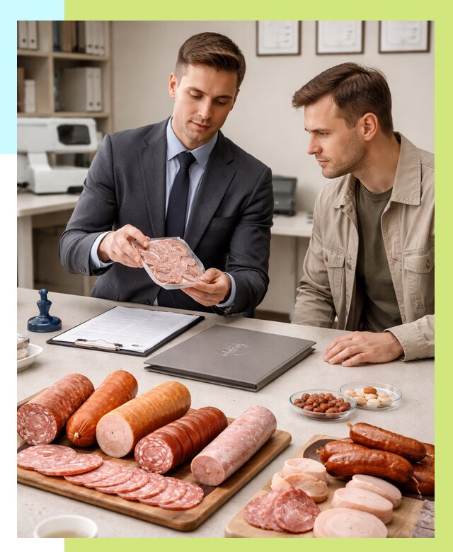 Сертификация колбасных изделий в Куйбышеве от 7777 р. | Алешин-Кбш