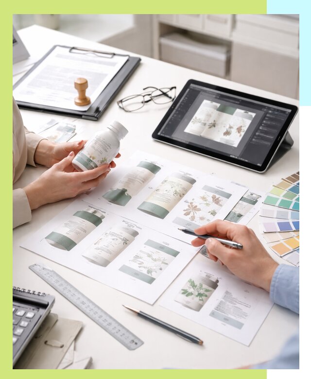 Профессиональная разработка дизайна и текста этикетки продукции в Куйбышеве