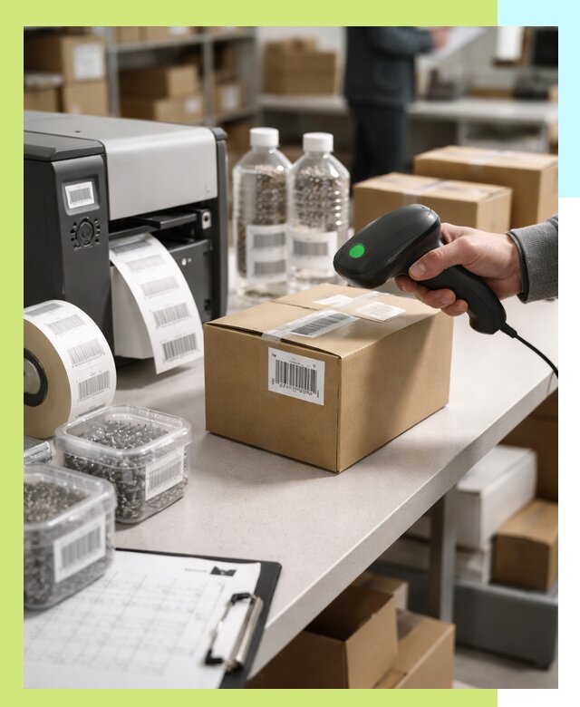 Штрихкодирование продукции и маркировка для продажи в Куйбышеве
